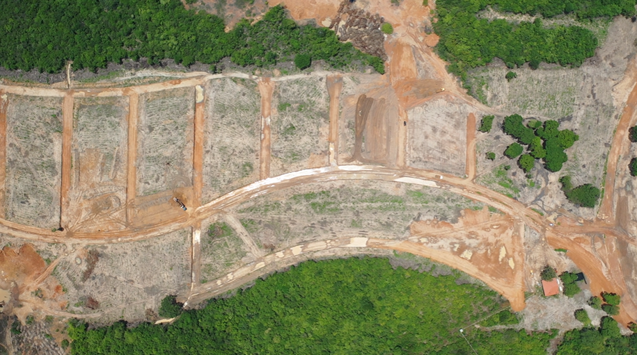 drone shot